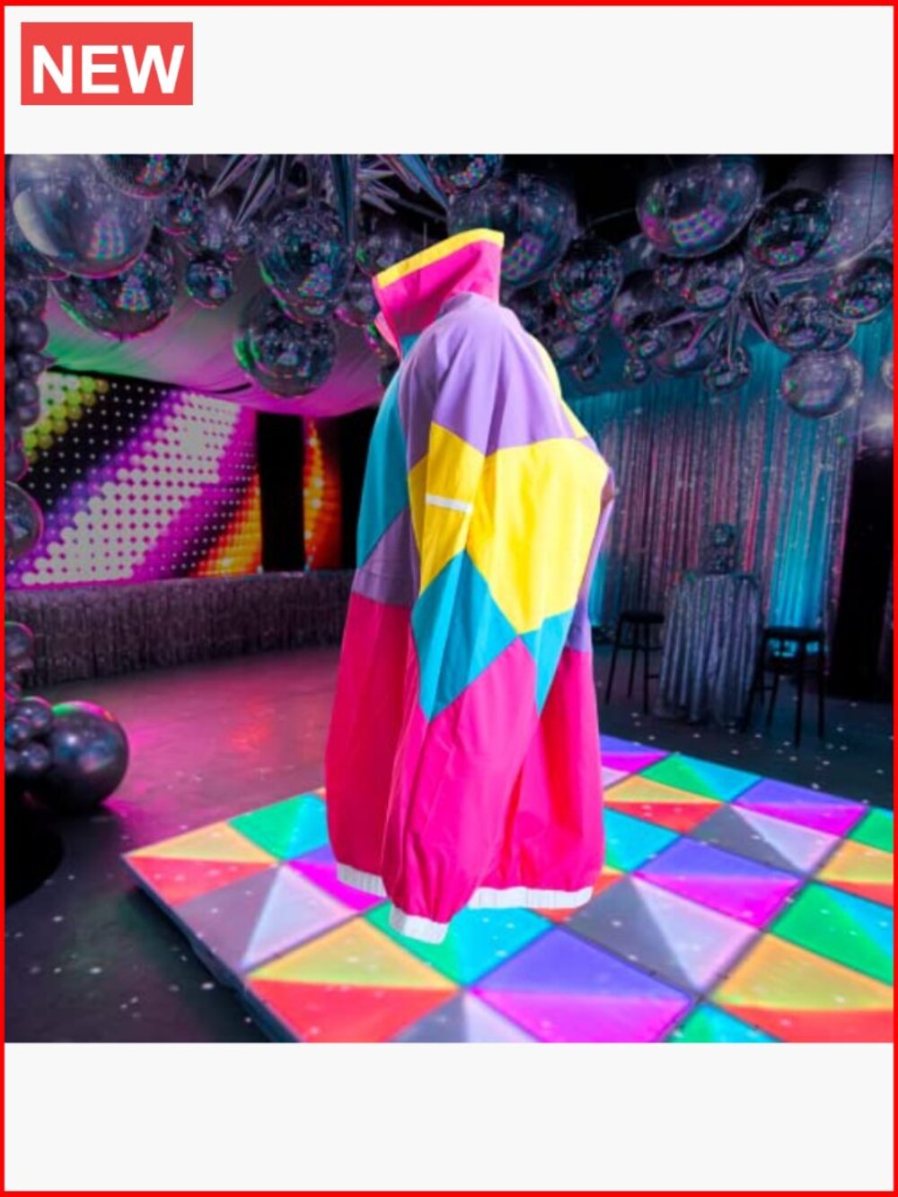 Unisex Retro Windbreaker - Runs Large for Baggy Fit - Long Sleeve Zip-Up Jacket - Picture 2 of 7